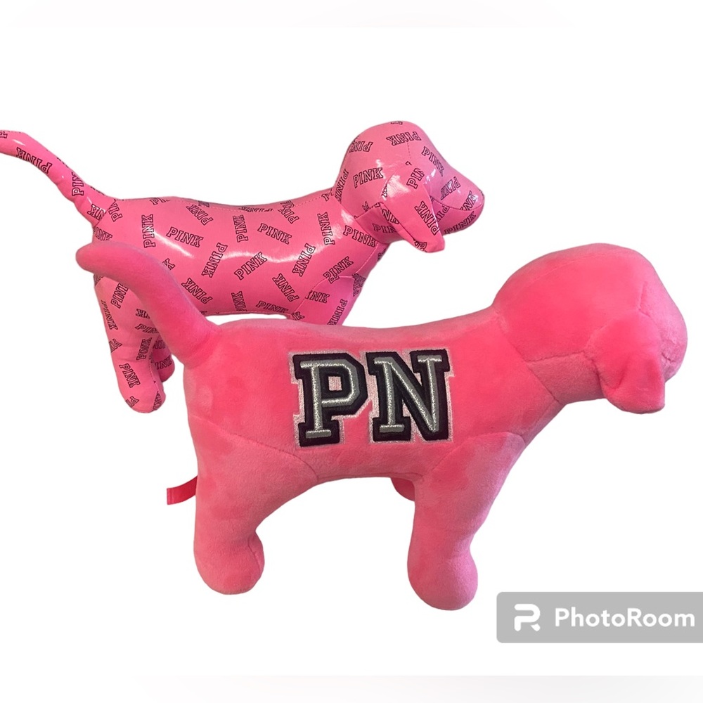 2 Victoria secret pink dogs
